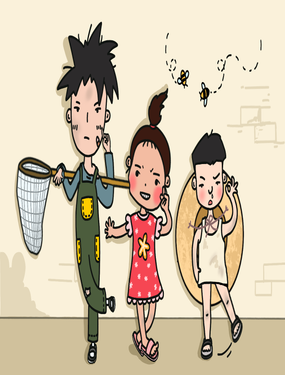 三人成伍——小時候真傻