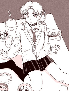 凌晨兩點的餐桌前