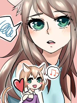 貓媽和貓女兒的故事