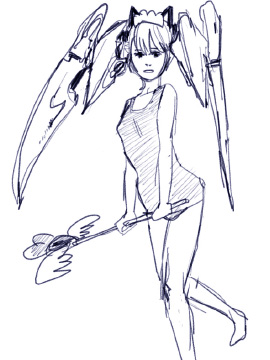 貓耳女僕死庫水機械雙馬尾魔法少女奏