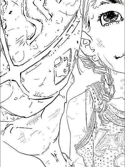 一抹跳動著的橙色的火苗